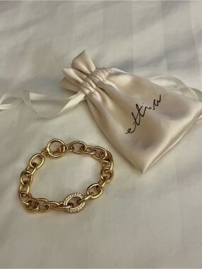 ettika Gold Link Bracelet
